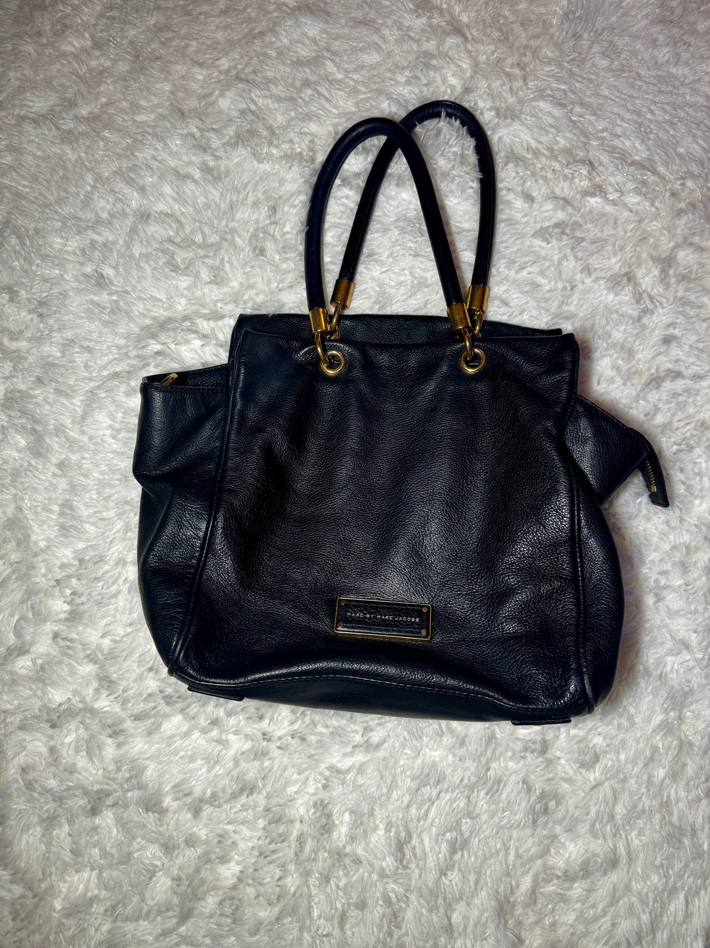 Vintage Marc Jacobs "Too Hot To Handle" Bentley Leather Tote Bag Purse Handbag