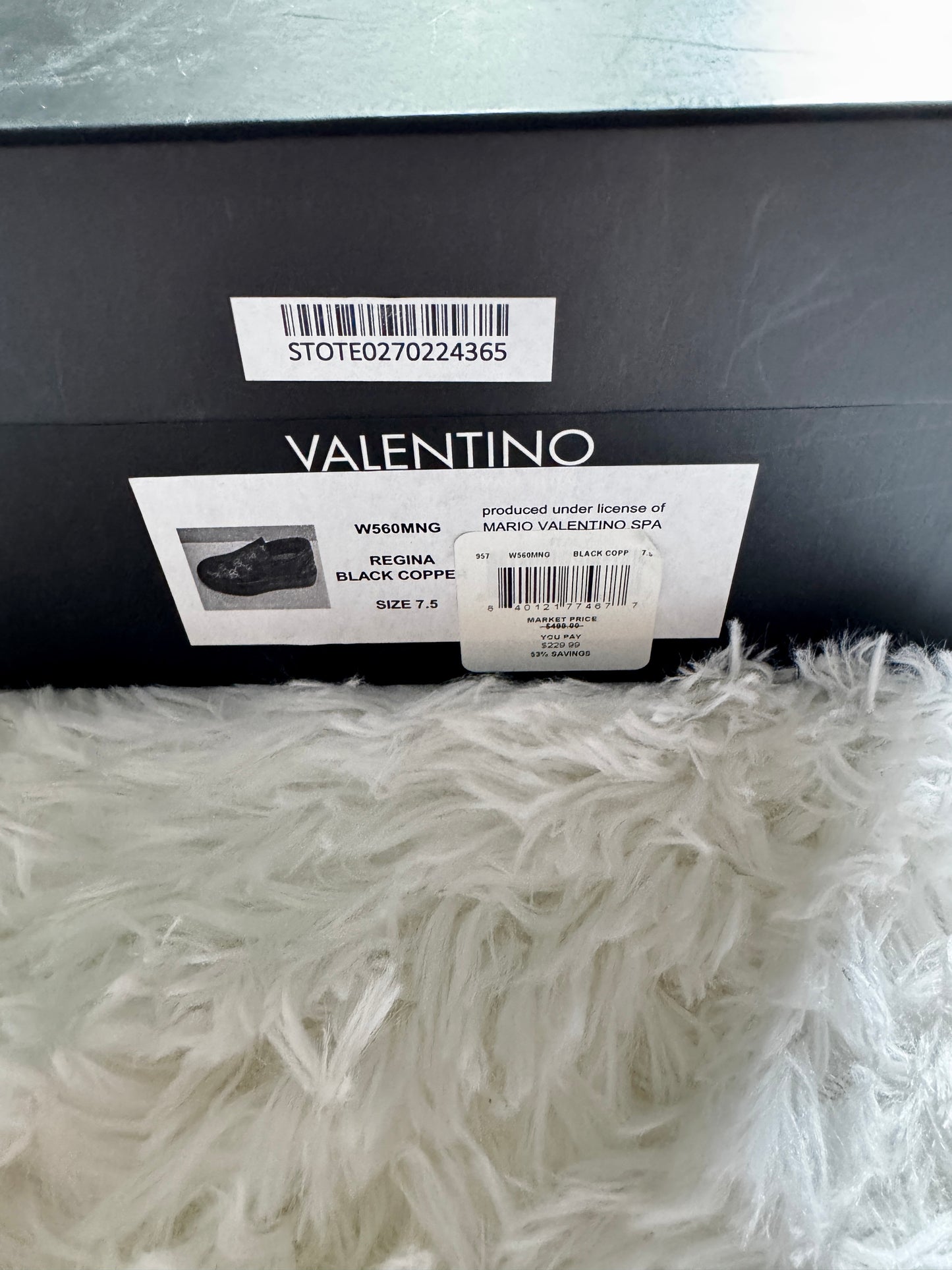 Valentino Shoes by Mario Valentino Monogram Leather Sneaker Size 7.5 $499 NWB!!!