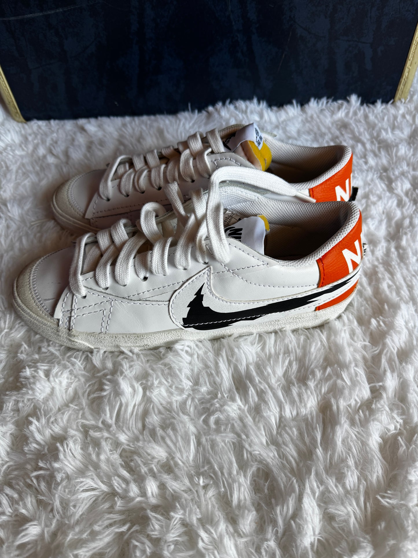 Nike Blazer Low 77 Jumbo Summit White Magma Orange Black