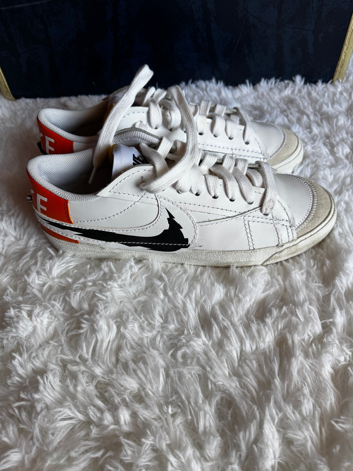 Nike Blazer Low 77 Jumbo Summit White Magma Orange Black