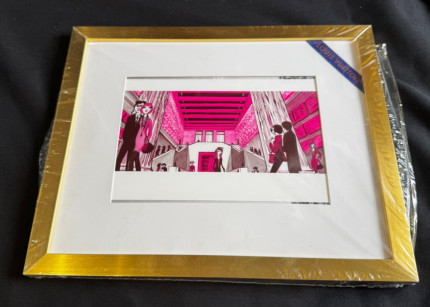 Louis Vuitton X Ruben Toledo Authentic Berlin Framed postcard