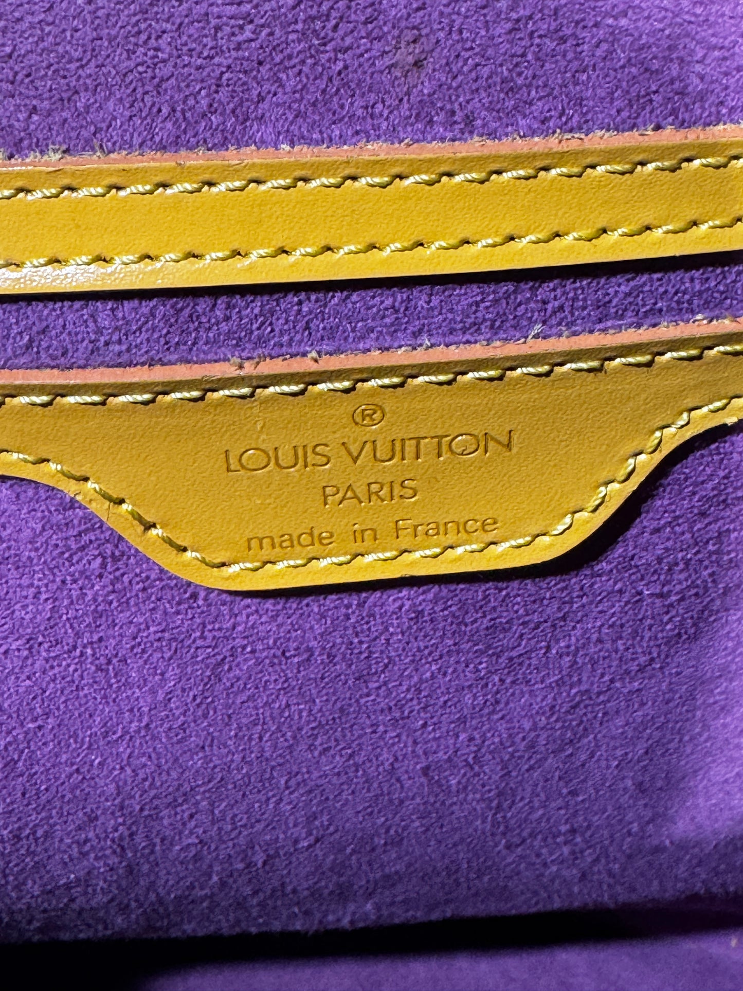 Louis Vuitton LV Saint Jacques Epi Yellow PM Bag