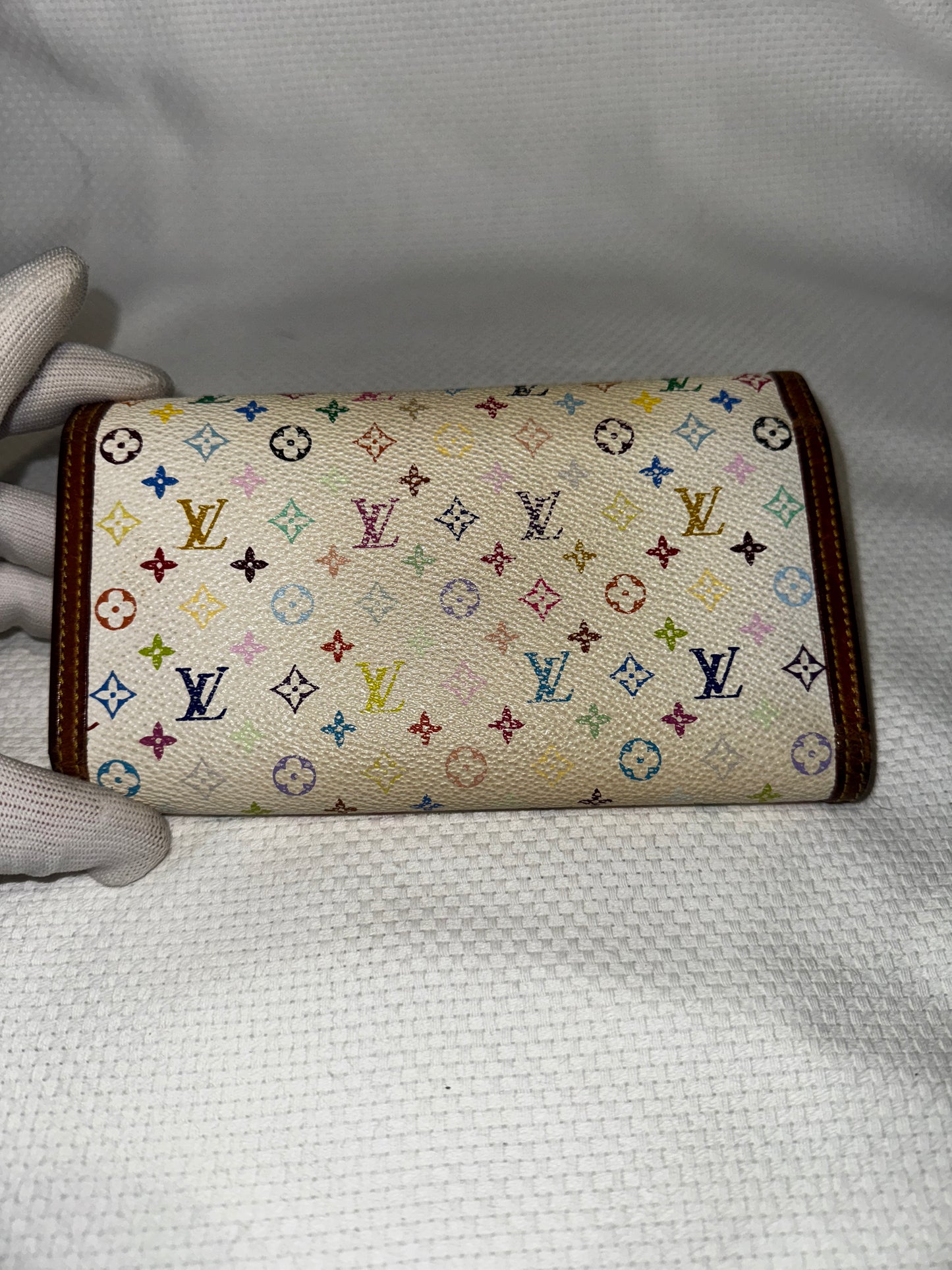 Louis Vuitton Takashi Murakami Multicolor Monogram Long Snap Continental Wallet