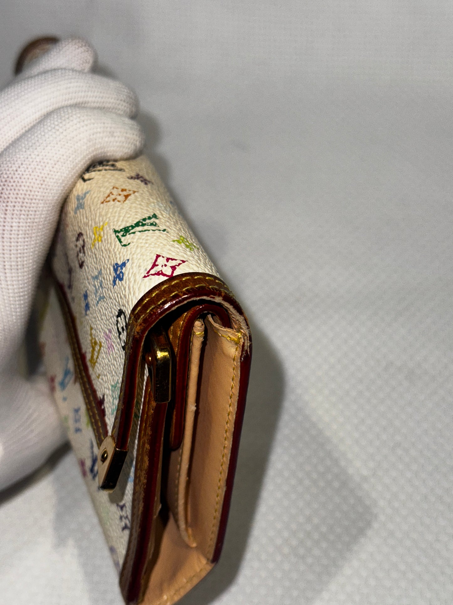 Louis Vuitton Takashi Murakami Multicolor Monogram Long Snap Continental Wallet