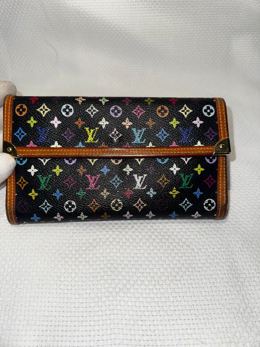 LOUIS VUITTON Porte Tresor International Monogram Multicolor