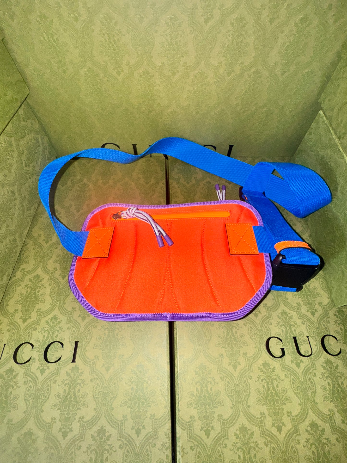 Gucci Interlock GG Monogram Belt Bag - Blue