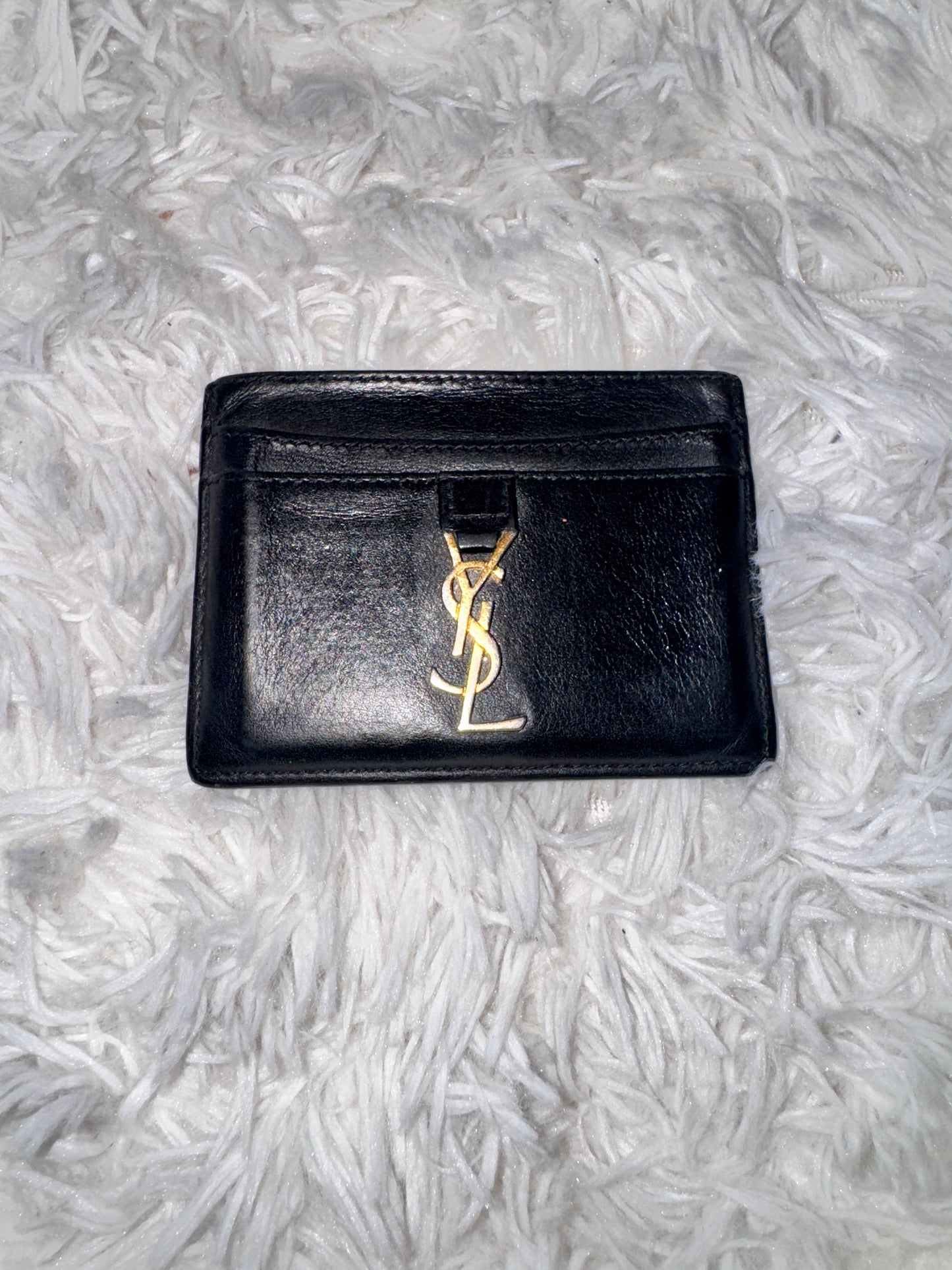 YSL Black Calfskin Card Holder