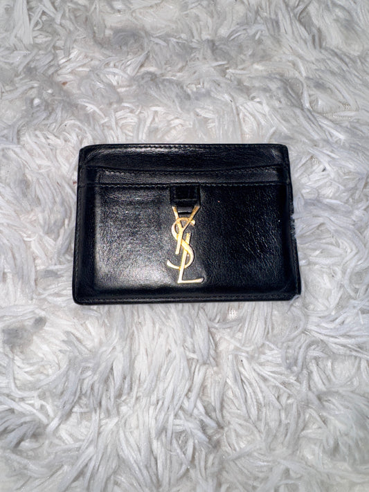 YSL Black Calfskin Card Holder