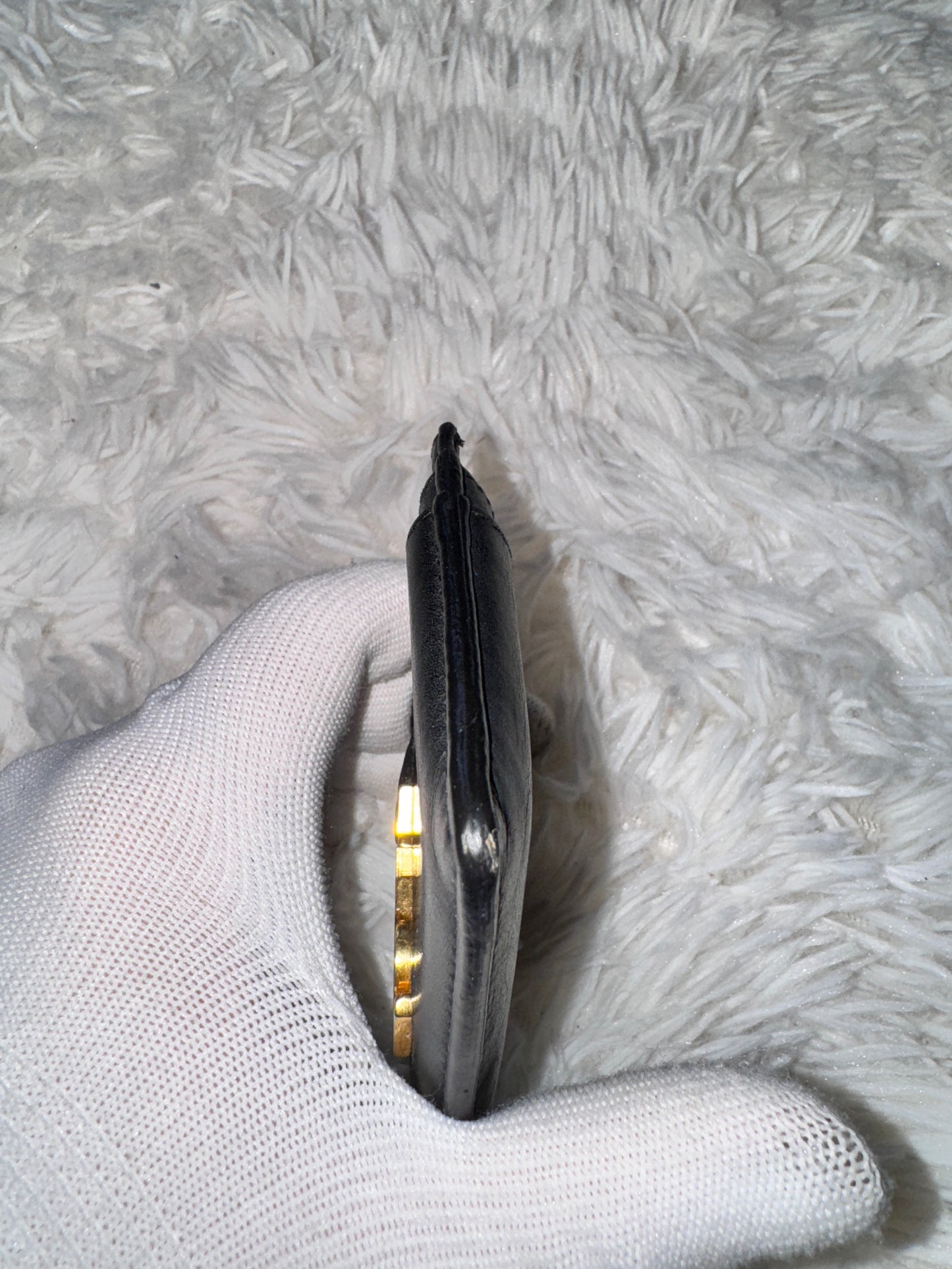 YSL Black Calfskin Card Holder