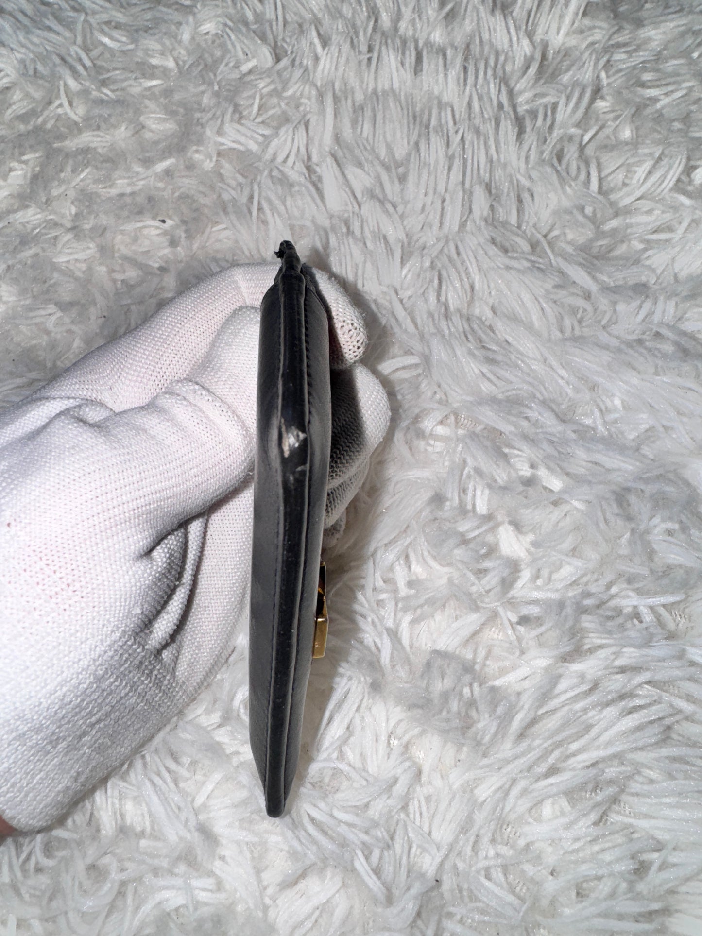 YSL Black Calfskin Card Holder