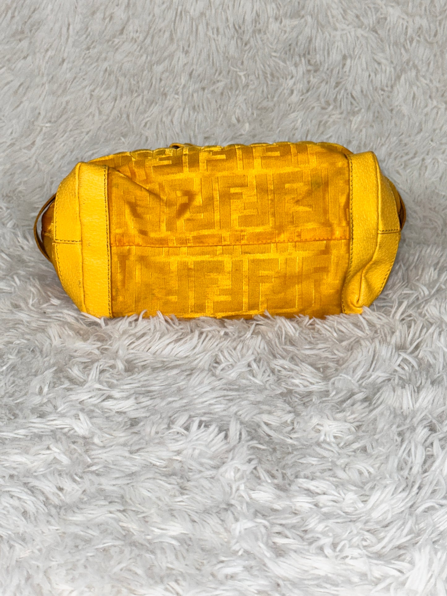 Fendi Zucca Cinghiale Medium Zip Code Shopping Tote