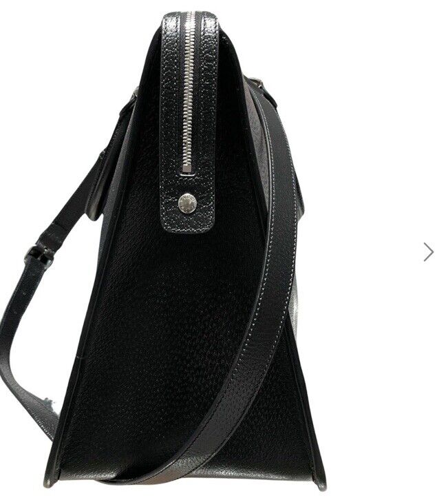 Gucci Interlocking G Black Leather Briefcase