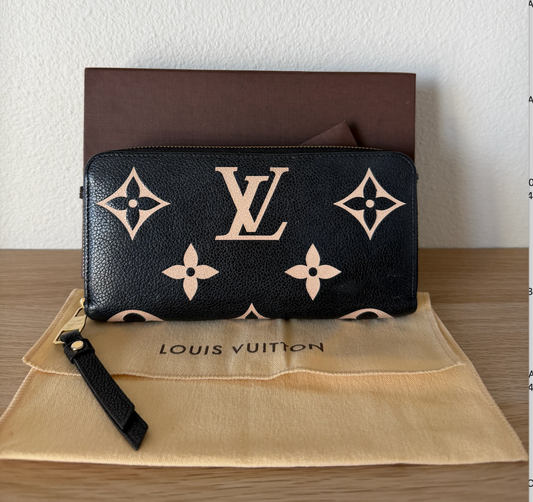 Louis Vuitton Bicolor Monogram Long Zip Wallet